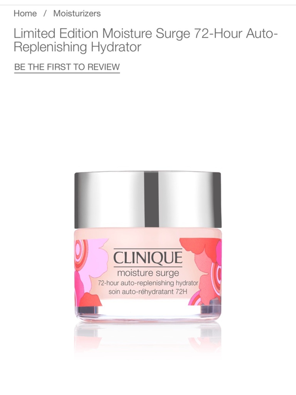 NIB Clinique Moisture Surge Hydrator